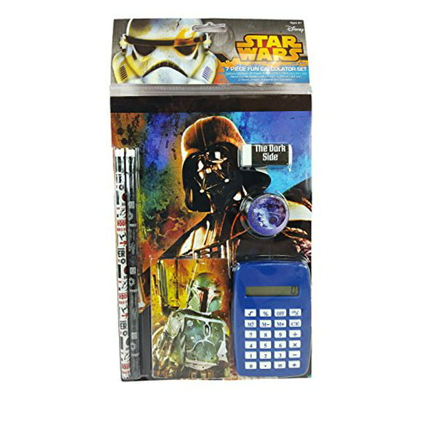 Star Wars Mandalorian 7-Pc Back-to-School Stationery & Calculator Supplies Set